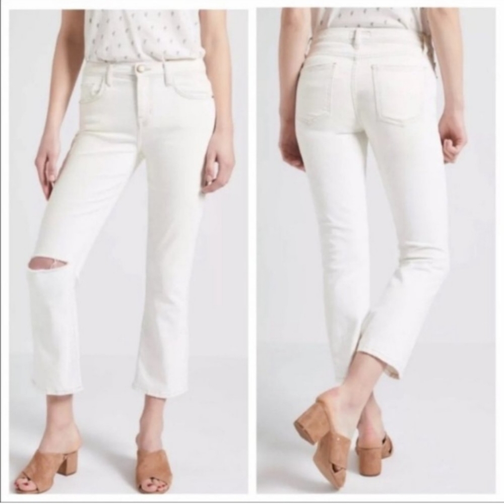 Current/Elliot The Kick Jean Electric Destroy cropped denim sz 27 Womens